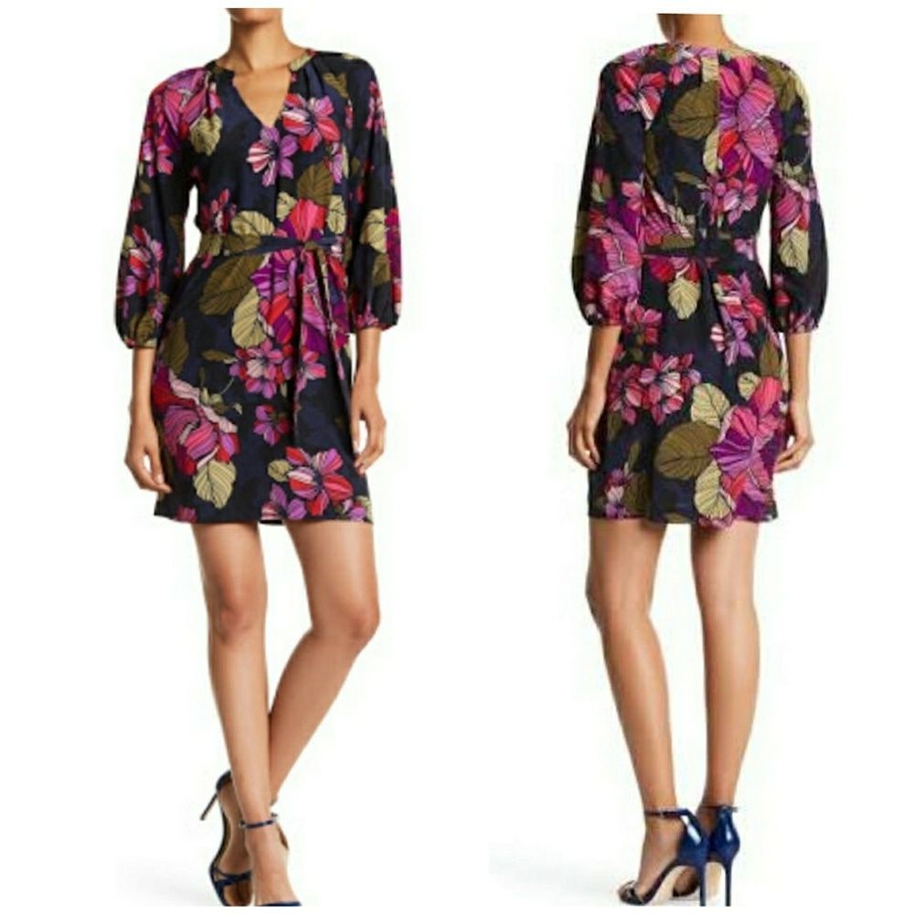 Trina Turk Shirley Floral silk Dress - Picture 1 of 5